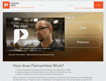 Tablet Screenshot of partnerhere.com